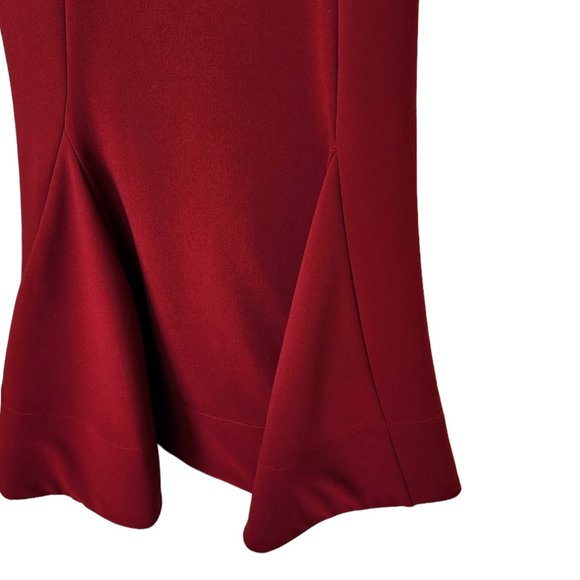 Bariano dress fornal gown burgundy maxi off shoulder gorgeous two-piece size 8 - Picture 12 of 16